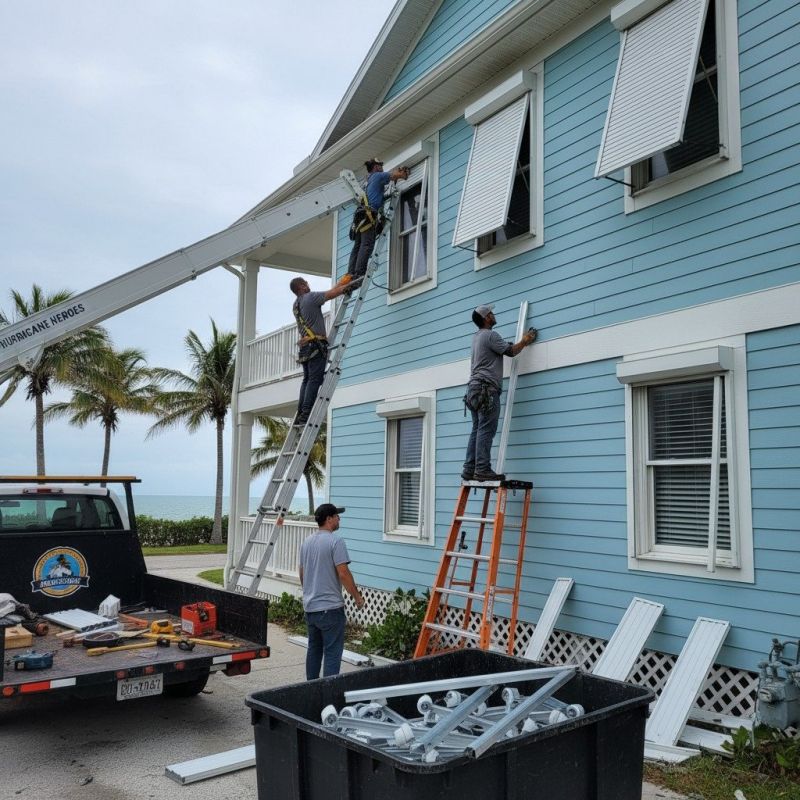 Local Hurricane Shutter Maintenance pros at work
